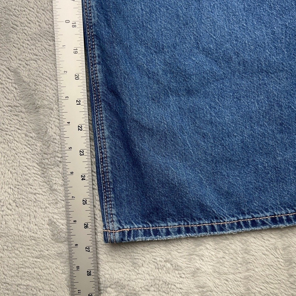 American Eagle Womens Low Rise Ultra Wide Leg Jeans Size 6 Blue Denim - Picture 5 of 10